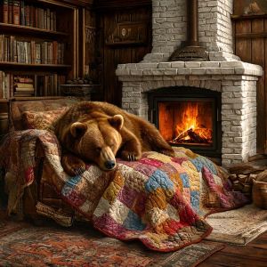 Counted Cross Stitch - Sleepy Bear - Digital Download PDF download file