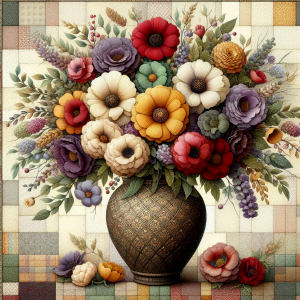 Counted Cross Stitch - Blooms In A Vase #7 - Digital Download PDF Charlie's Official Store