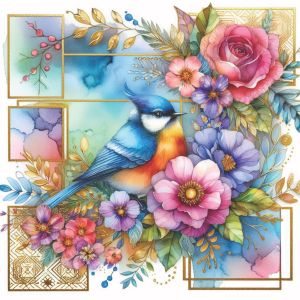 Counted Cross Stitch - Bird #1 - Digital Download PDF download file