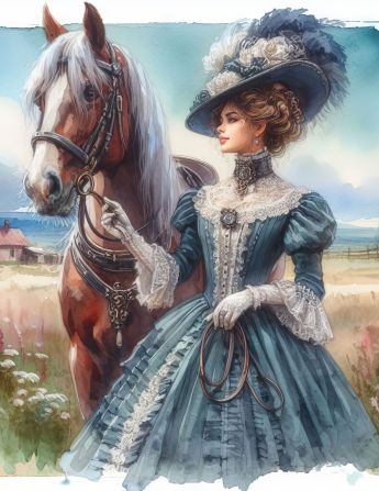 Counted Cross Stitch - Victorian Lady #9 - Digital Download PDF download file (Copy) Charlie's Official Store