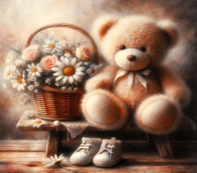 Counted Cross Stitch - Teddy Bear #1 - Digital Downlod download file (Copy) Charlie's Official Store