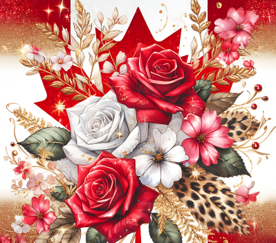 Counted Cross Stitch - Canadian Woman Floral - Digital Download PDF download file (Copy) Charlie's Official Store