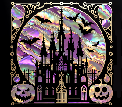Counted Cross Stitch - Opalescent Halloween - Digital Downlod PDF (Copy) Charlie's Official Store