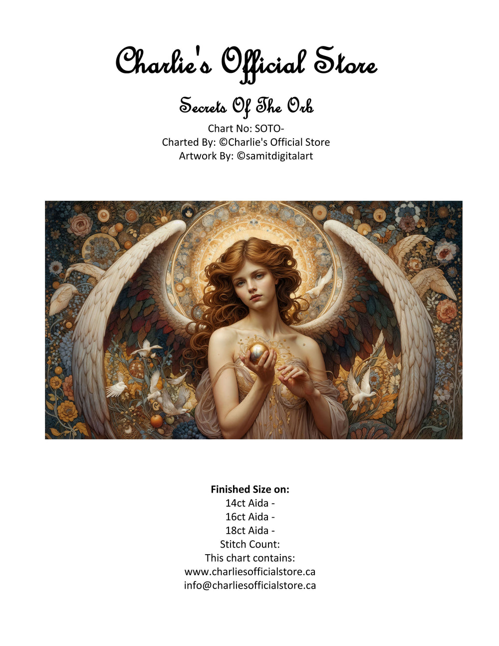 Counted Cross Secrets Of The Orb Digital Download PDF Format Charlie's Official Store