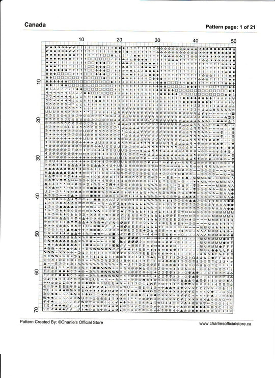 Counted Cross Stitch - Lady Bug #2 - Digital Download PDF download file Charlie's Official Store