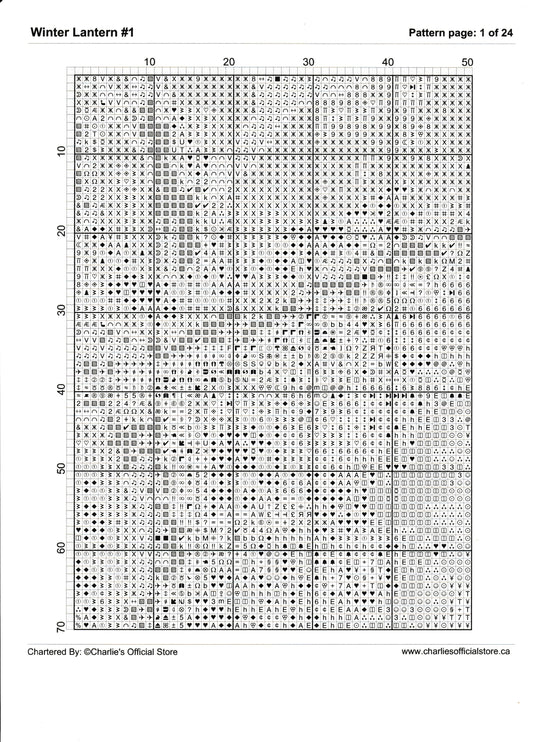 Counted Cross Stitch - Winter Lantern #1 - Digital Download PDF download file (Copy) Charlie's Official Store