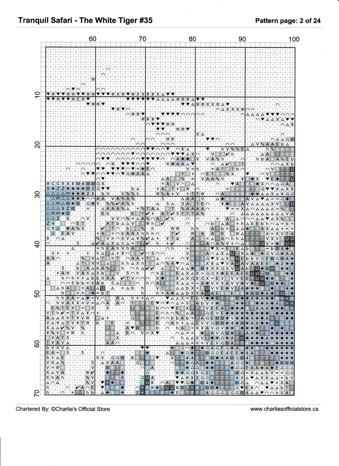 Counted Cross Stitch - Blooms In A Vase #8 - Digital Download PDF Charlie's Official Store