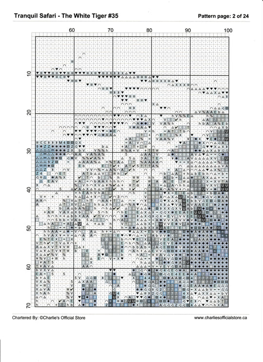 Counted Cross Stitch - Blooms In A Vase #8 - Digital Download PDF Charlie's Official Store