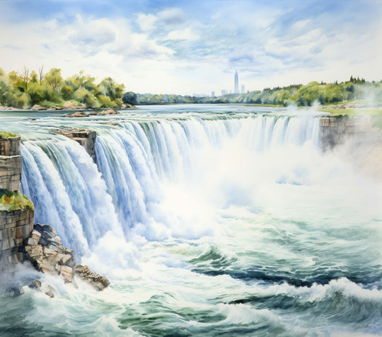 Counted Cross Stitch - Niagara Falls, Ontario - Full Coverage Digital Download PDF Format