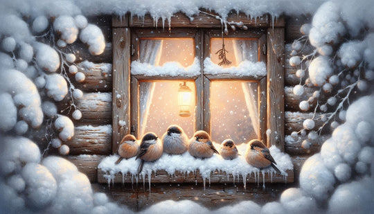 Stamped Cross Stitch Birds On The Windowsill Full Coverage 11ct 14ct Aida Cotton Silk Threads (Copy) Charlie's Official Store