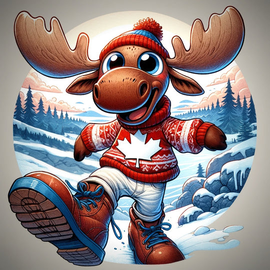 Counted Cross Stitch - Willow The Canadian Moose - Digital Download PDF download file