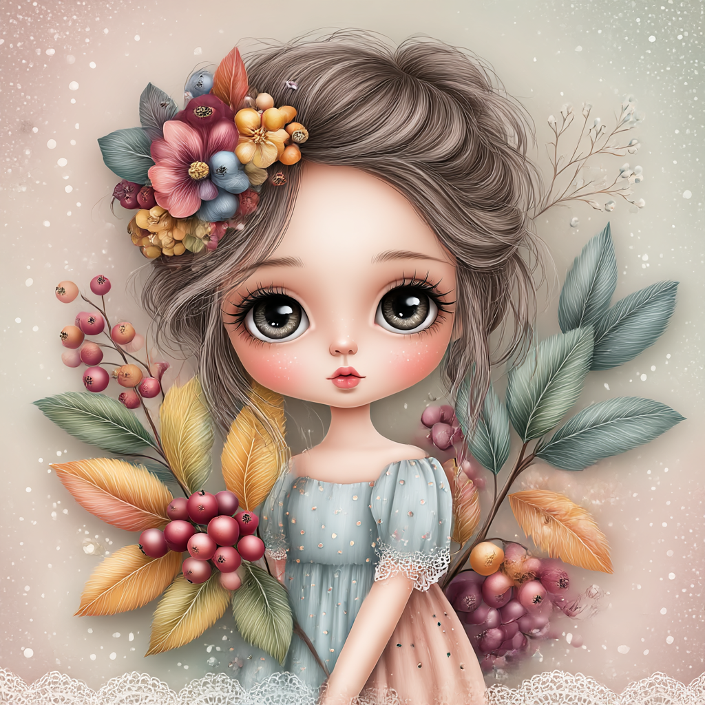 Counted Cross Stitch - Bloomchild Of The Forest - Digital Download PDF File (Copy) Charlie's Official Store
