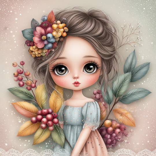 Counted Cross Stitch - Bloomchild Of The Forest - Digital Download PDF File (Copy) Charlie's Official Store