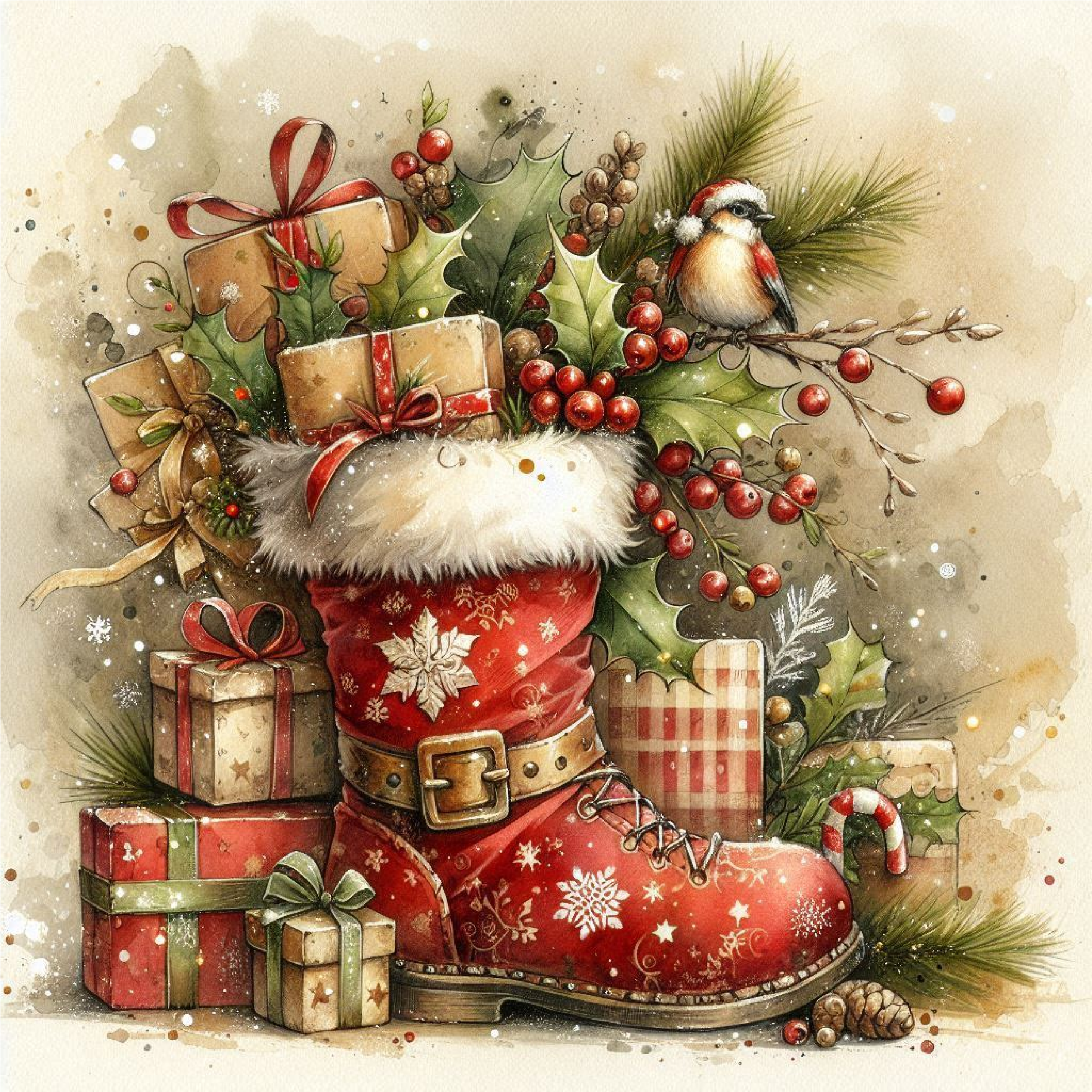 Counted Cross Stitch Santa's Boot #2 Digital Download PDF File (Copy) Charlie's Official Store