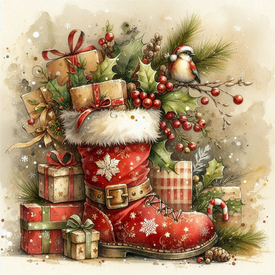 Counted Cross Stitch Santa's Boot #2 Digital Download PDF File (Copy) Charlie's Official Store