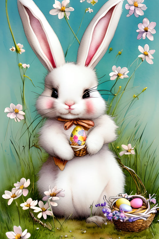 Happy Easter Bunny Counted Cross-Stitch Digital Download - Charlie's Diamond Painting