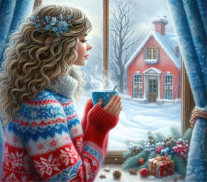 Counted Cross Stitch - Cozy Winter Knitted Sweater - Digital Download PDF File (Copy) Charlie's Official Store