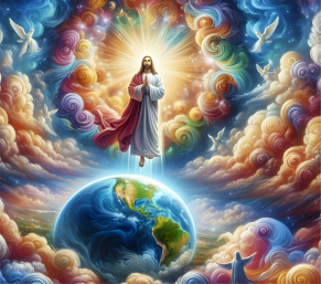 Counted Cross Stitch Jesus Ascending To Heaven Digital Download PDF File (Copy) Charlie's Official Store