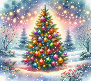 Counted Cross Stitch - Christmas Tree - Digital Download PDF File (Copy) Charlie's Official Store