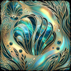 Counted Cross Stitch - Ocean, Golden And Pearlescent - Digital Downlod PDF Charlie's Official Store