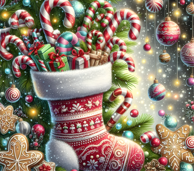 Counted Cross Stitch Christmas Plaid Santa Stocking Digital Download PDF File (Copy) Charlie's Official Store