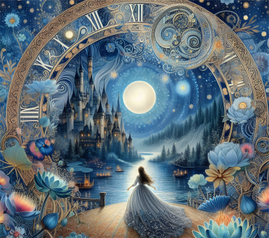 Counted Cross Stitch - Moonlit Fantasy Castle - Digital Download PDF File (Copy) Charlie's Official Store