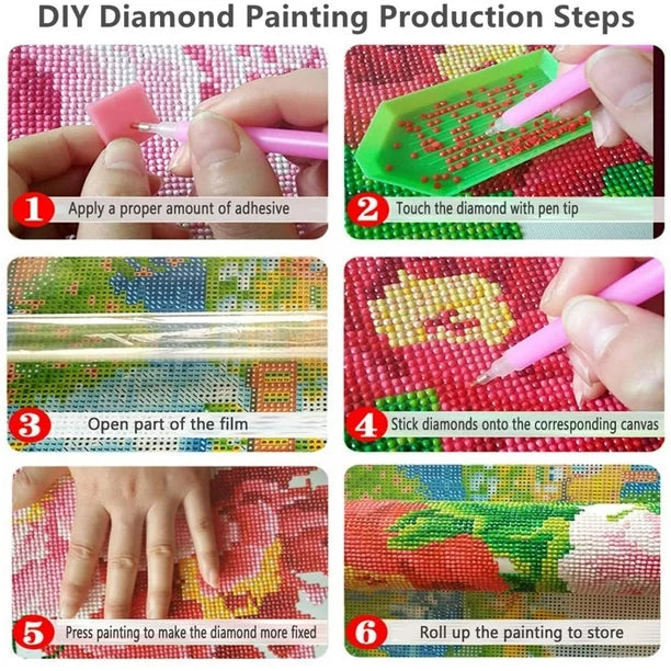 Diamond Painting Big Moon Round & Square Drills Full Coverage Charlie's Official Store