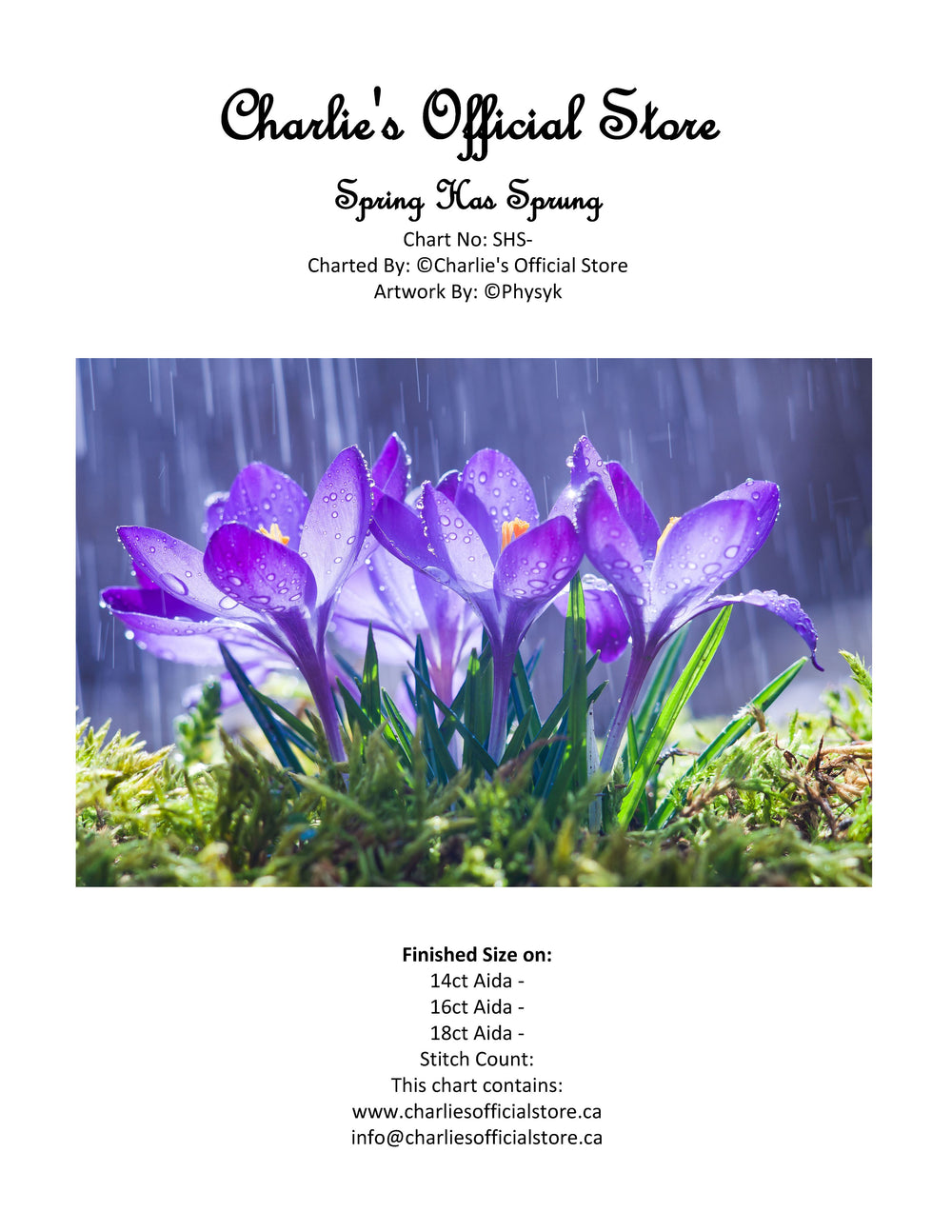 Counted Cross Stitch Spring Has Sprung Digital Download Charlie's Official Store