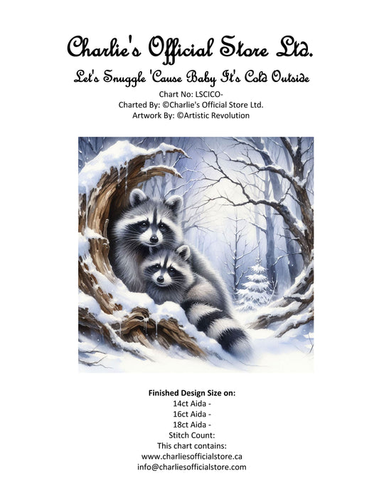 Let's Snuggle 'Cause Baby It's Cold Outside Counted Cross-Stitch Digital Download - Charlie's Diamond Painting