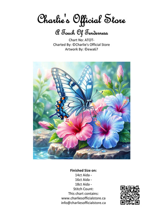 Counted Cross Stitch - A Touch Of Tenderness - Digital Download PDF File Charlie's Official Store