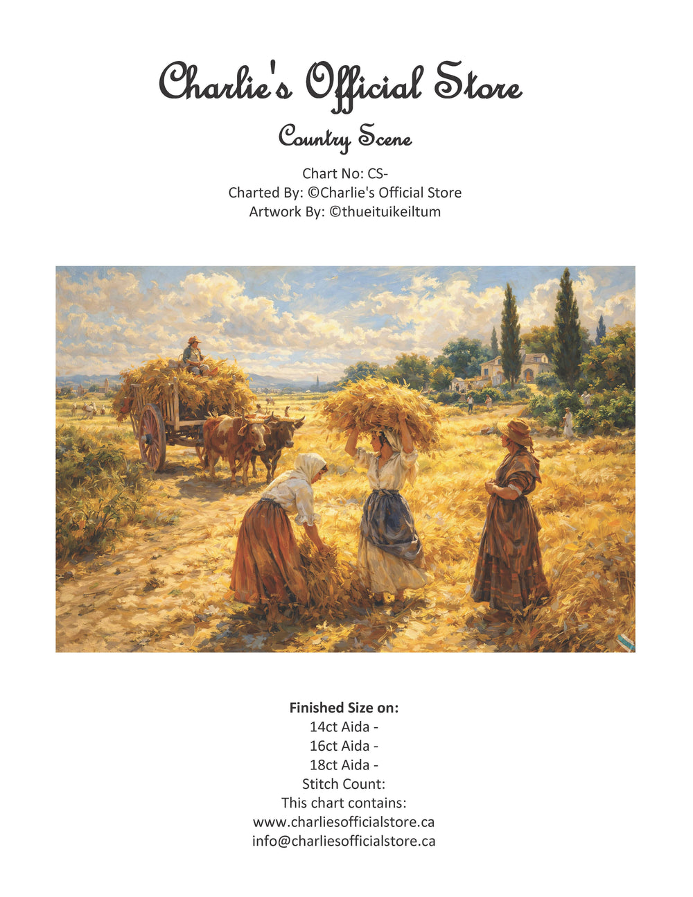 Counted Cross Stitch - Rustic Horse At The Floral Fence - Digital Download PDF File Charlie's Official Store