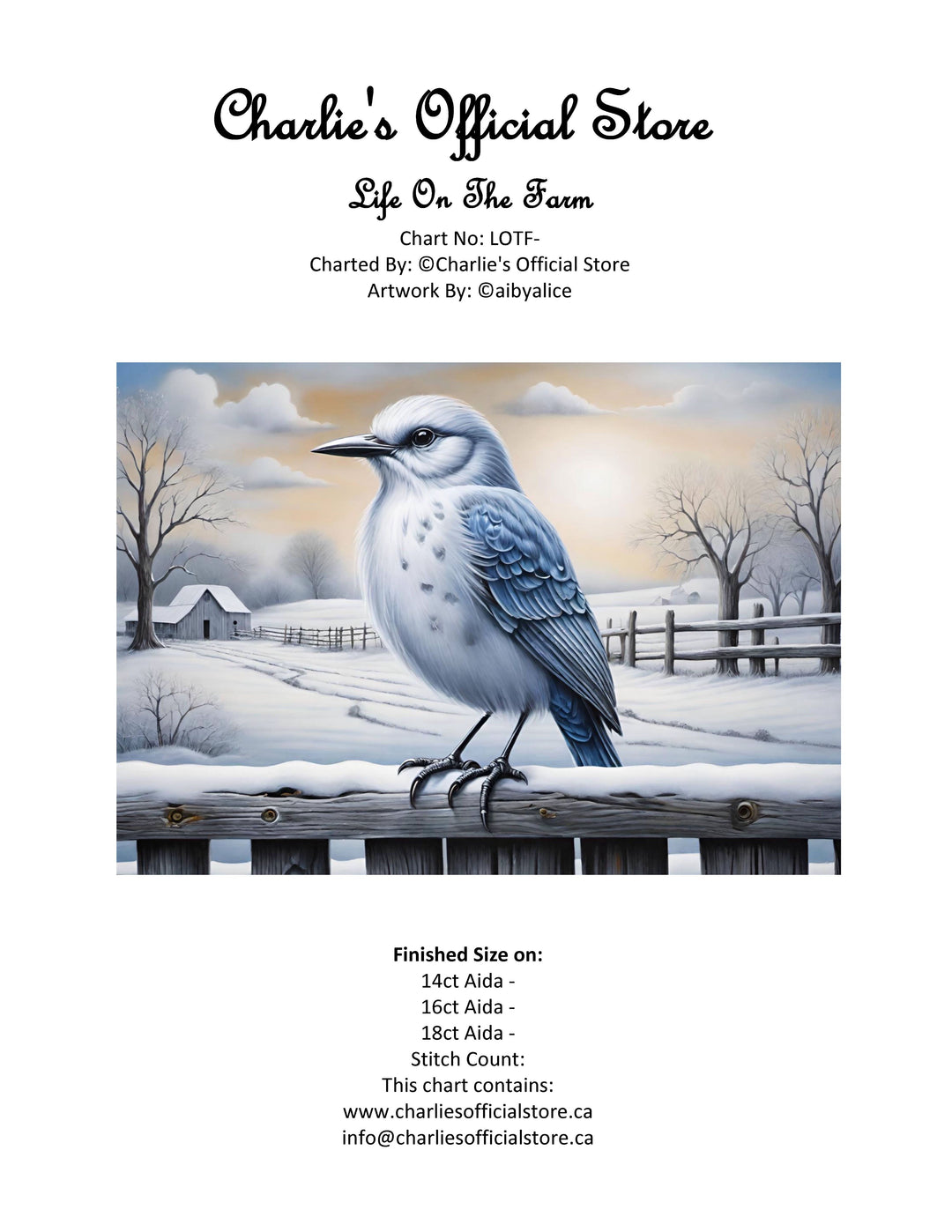 Counted Cross Stitch Life On The Farm Digital Download PDF Format Charlie's Official Store