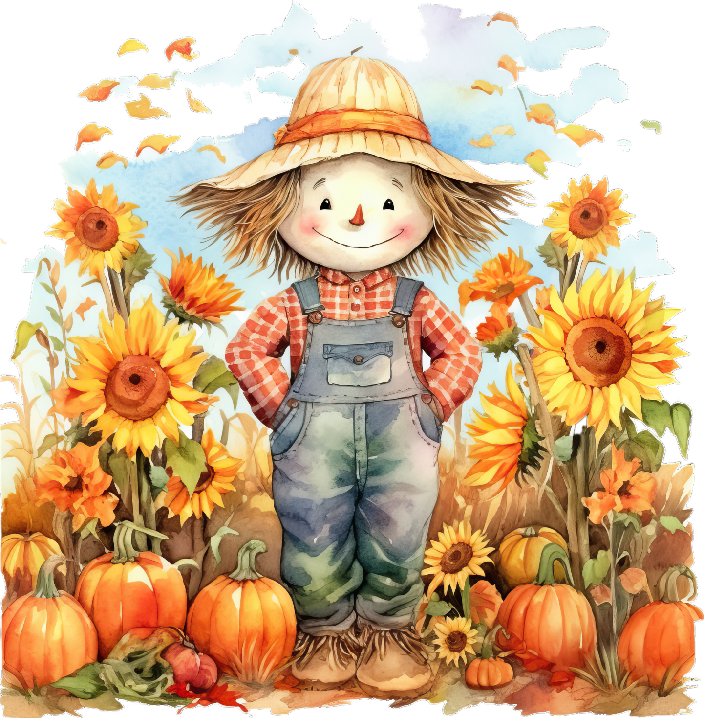 Fall Scarecrow Counted Cross Stitch Digital Download - Charlie's Diamond Painting