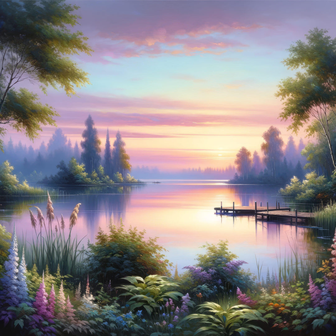 Counted Cross Stitch Serene Landscape - 2 Digital Download Charlie's Official Store