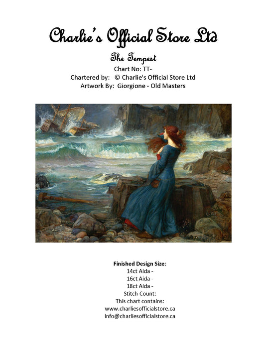 Counted Cross Stitch The Tempest Digital Download Charlie's Official Store