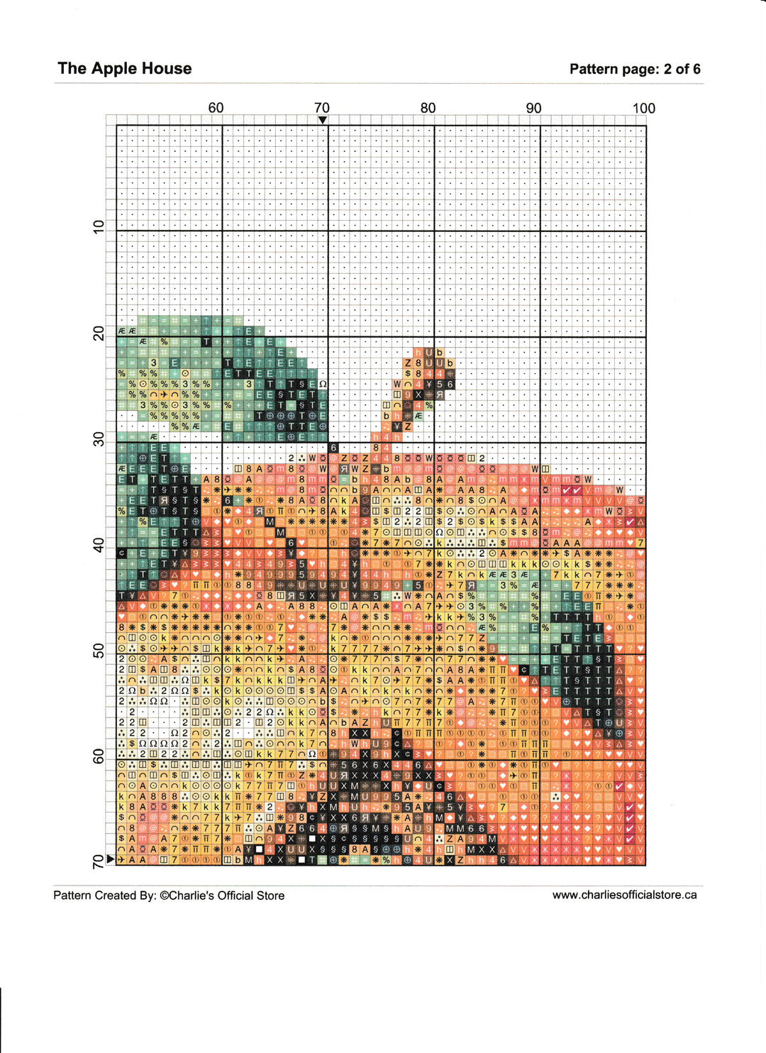 Counted Cross Stitch Partial Blueberry House Digital Download Charlie's Official Store