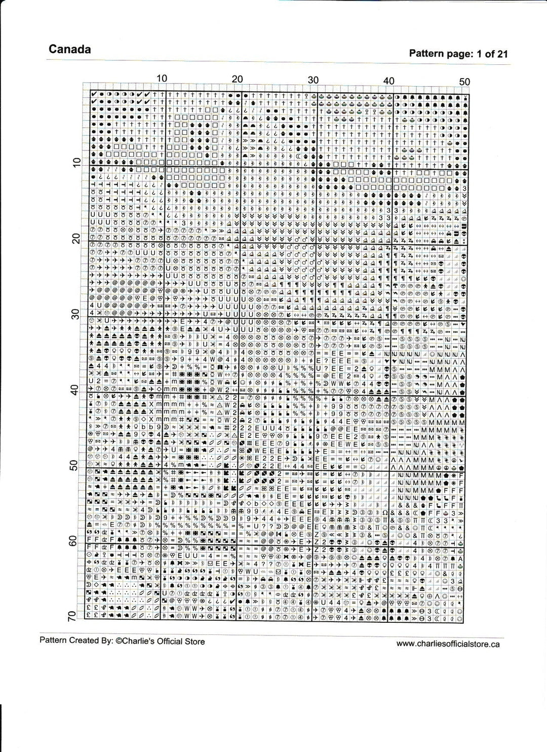 Counted Cross Stitch - Lady Bug #2 - Digital Download PDF download file Charlie's Official Store