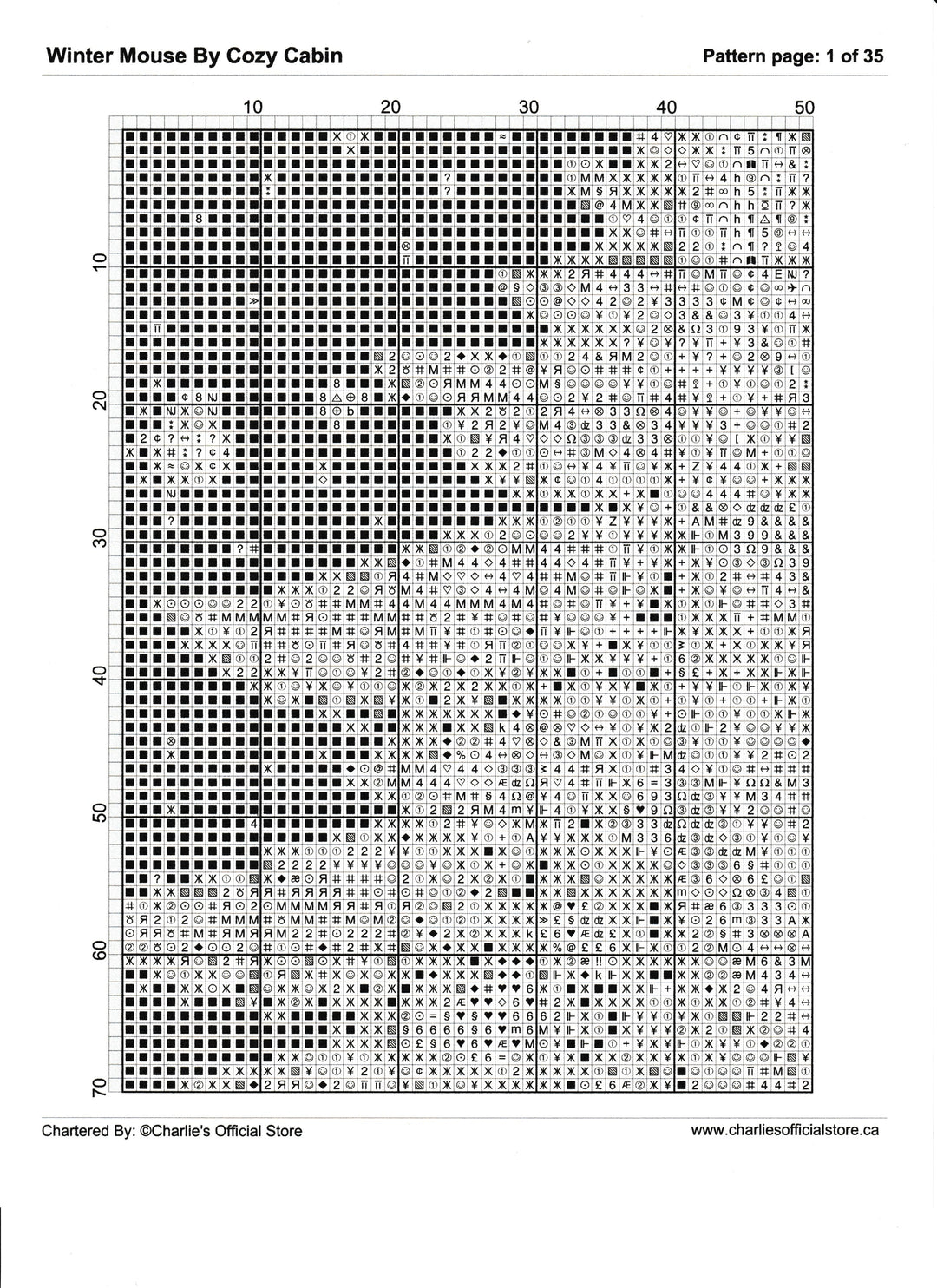 Counted Cross Stitch - Sunflower Lighthouse - Digital Download PDF File Charlie's Official Store