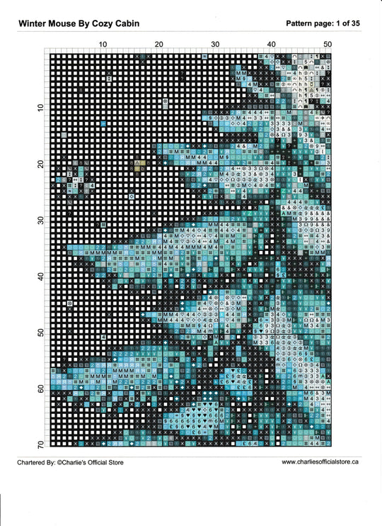 Counted Cross Stitch - Sunflower Lighthouse - Digital Download PDF File Charlie's Official Store