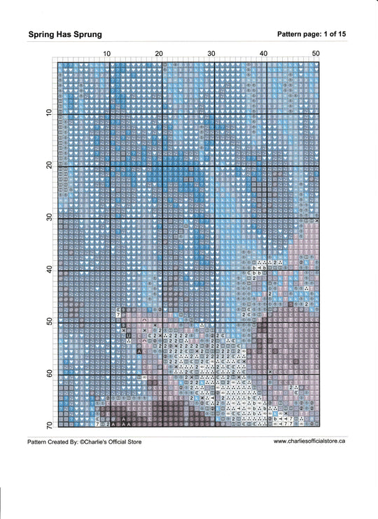 Counted Cross Stitch Spring Has Sprung Digital Download Charlie's Official Store