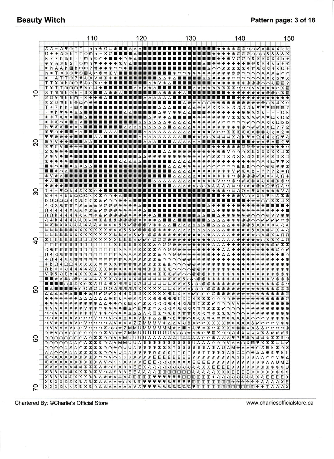 Counted Cross Stitch - Christmas Tree - Digital Download PDF File Charlie's Official Store