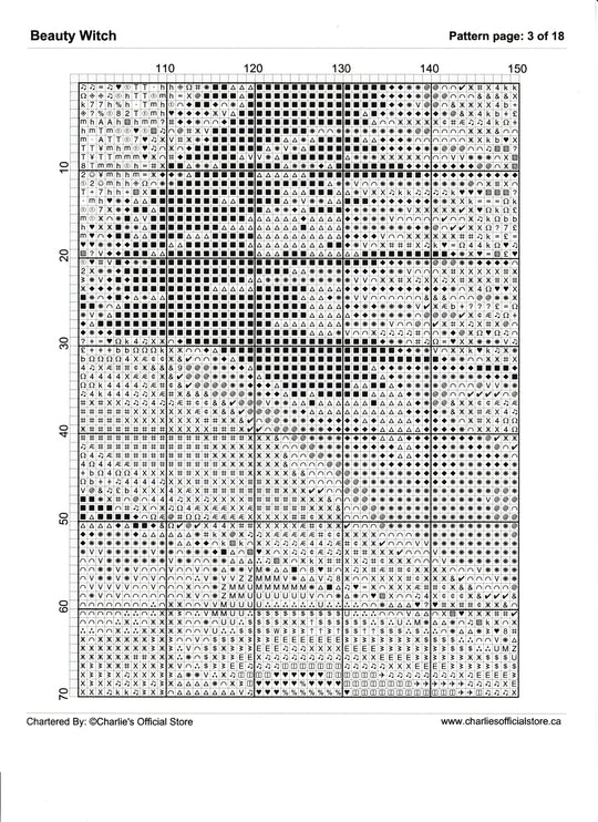 Counted Cross Stitch - Christmas Tree - Digital Download PDF File Charlie's Official Store