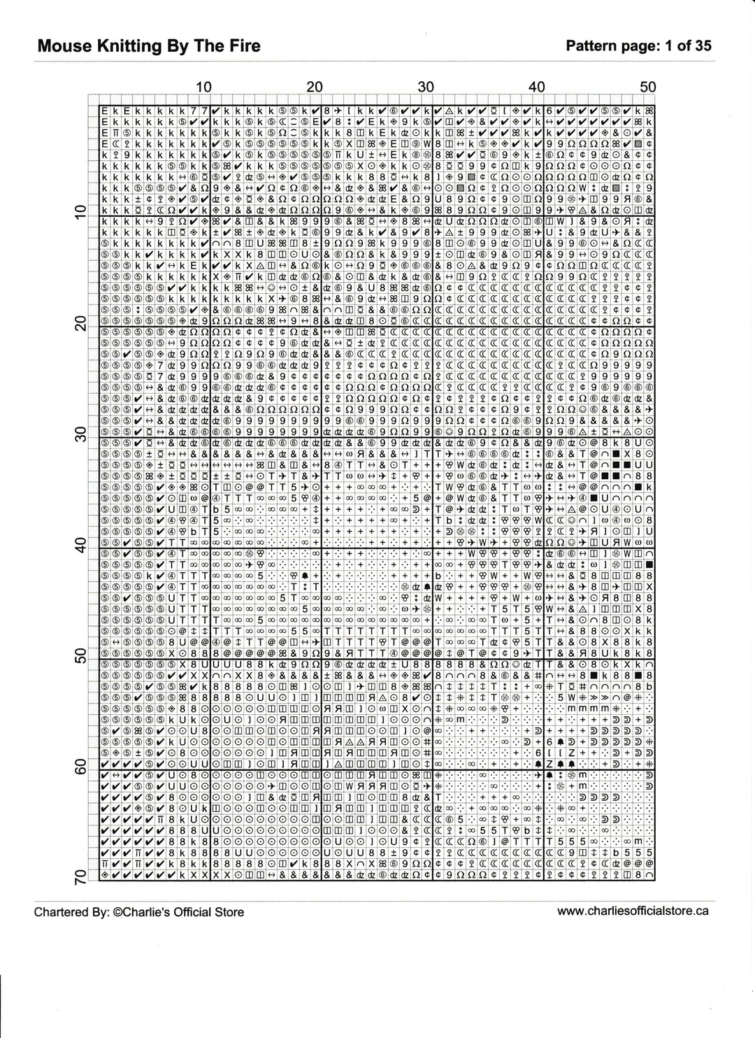 Counted Cross Stitch - Mouse Knitting By The Fire - Digital Download PDF File (Copy) Charlie's Official Store
