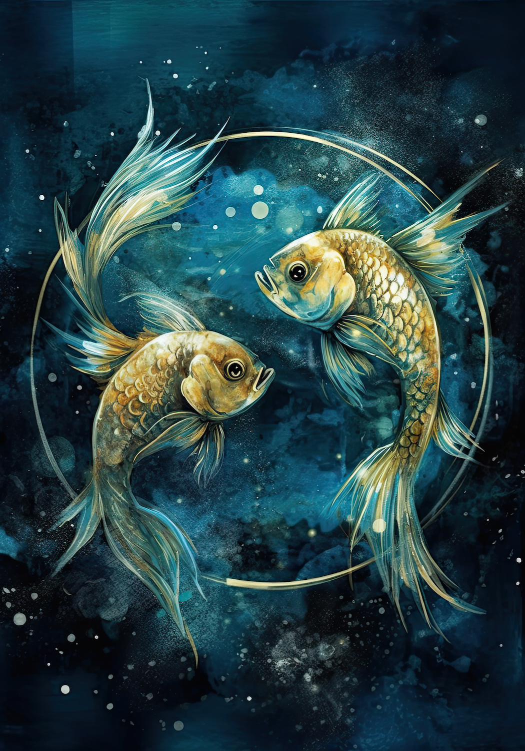 Zodiac -  Pisces Counted Cross Stitch Digital Download - Charlie's Diamond Painting