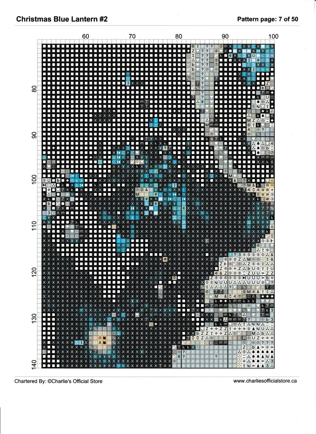 Counted Cross Stitch Quirky Girl - 3J Digital Download PDF File Charlie's Official Store