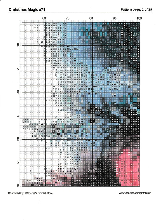 Counted Cross Stitch - Christmas Magic #79 - Digital Downlod PDF Charlie's Official Store