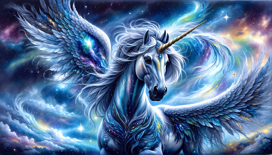 Diamond Painting Northern Lights And Pegasus/Unicorn Round & Square Full Coverage Charlie's Official Store