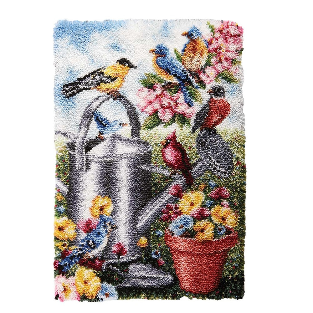 Latch Hook Rug Kits Garden - Charlie's Diamond Painting